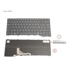 34082387 - KEYBOARD BLACK BELGIUM WIN11