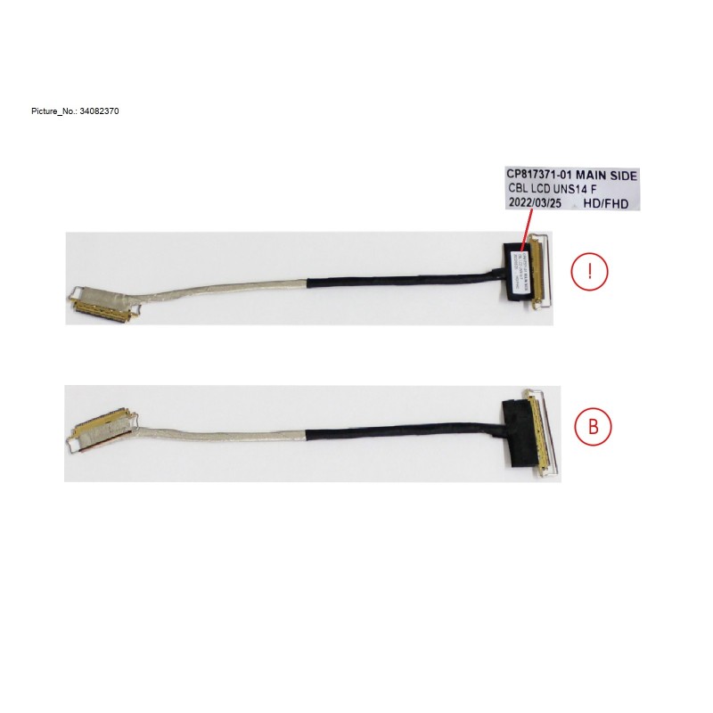 34082370 - CABLE  LCD FOR HD FHD
