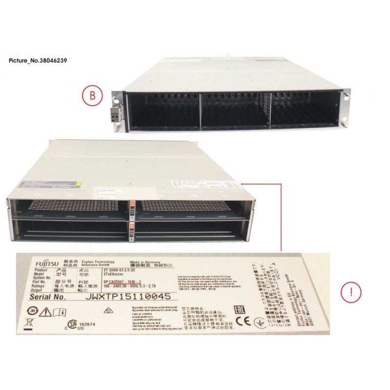 38046239 - DX60 S3 2.5' SPARE DE