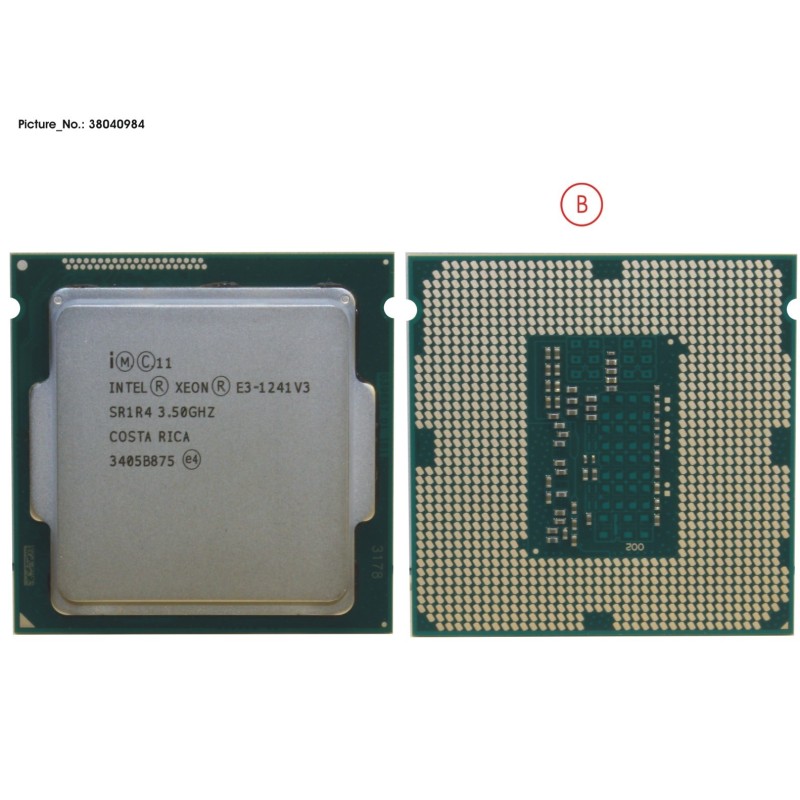 38040984 - CPU XEON E3-1241V3 3.5GHZ 80W