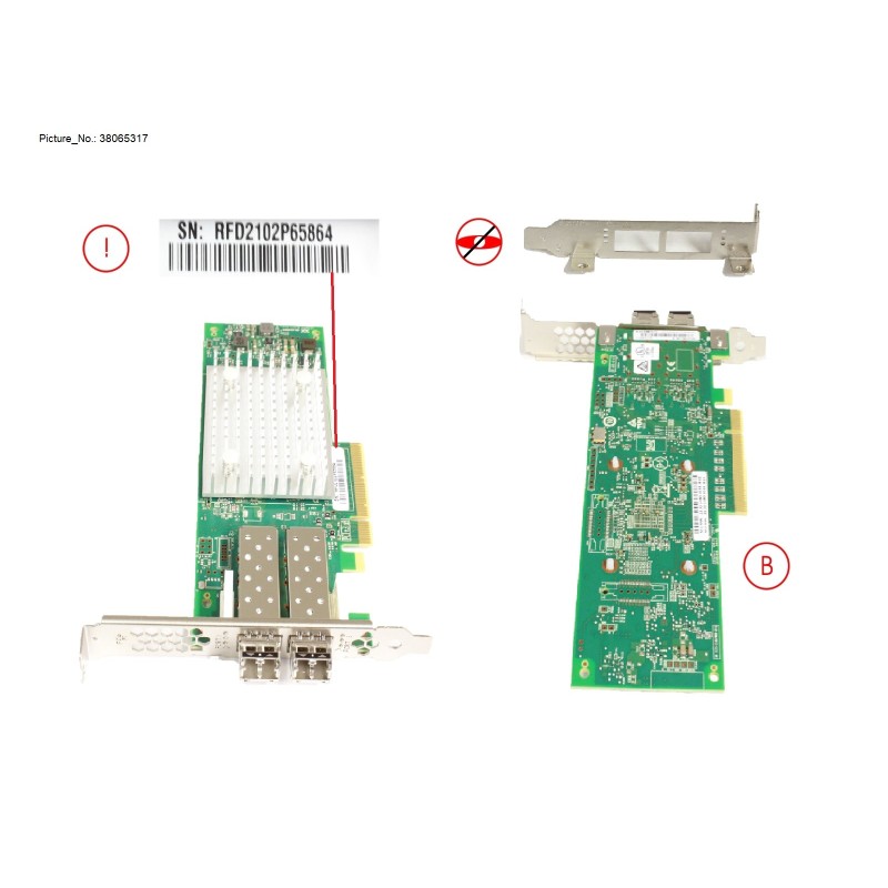 38065317 - HOST CTRL FICON 32GB MM LP+FH