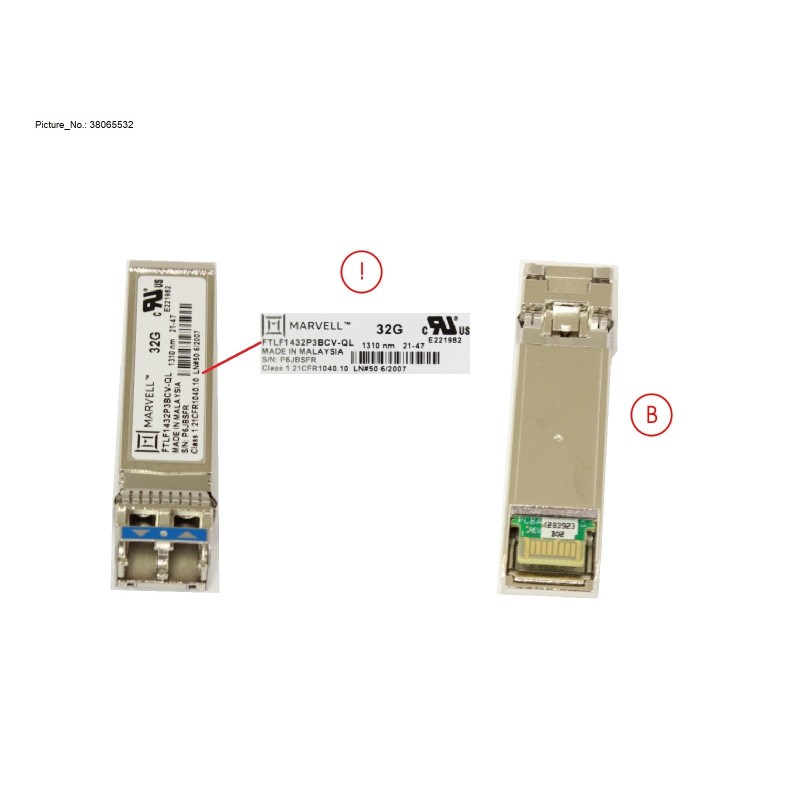 38065532 - INTERN 32G SFP LR FOR SPARES