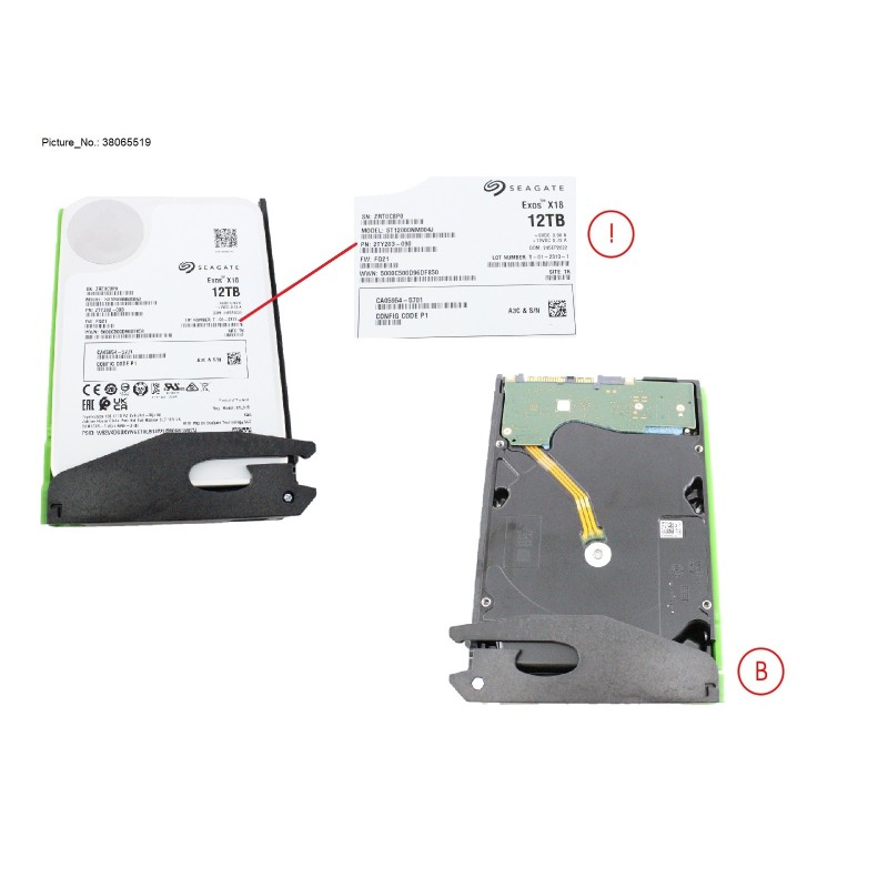 38065519 - DX HDDE NLSAS HD DRIVE 3.5  12TB 7.2K