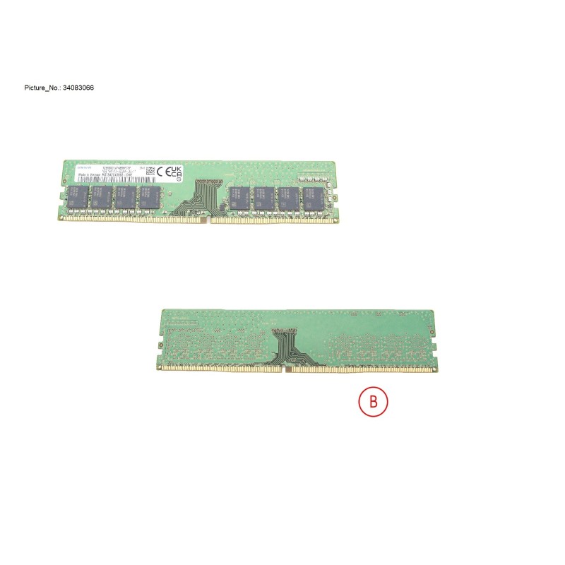 34083066 - MEMORY 16GB DDR4-3200 UNB