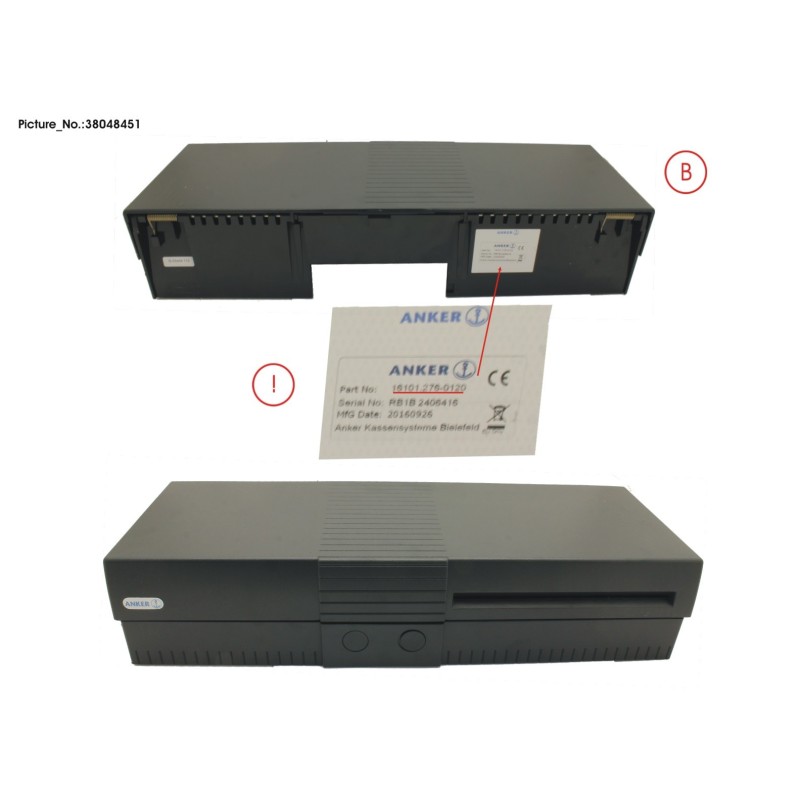 38048451 - TP27E EURO CASSETTE NO LOCK DARK GREY