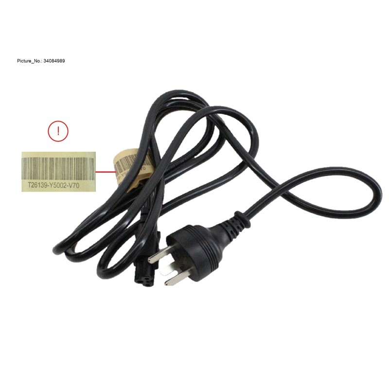 34084989 - CABLE POWER (DK) 3P C5 1,8M