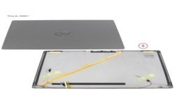 34085011 - LCD BACK COVER BK W/HELLO W/WLAN W/TOUCH