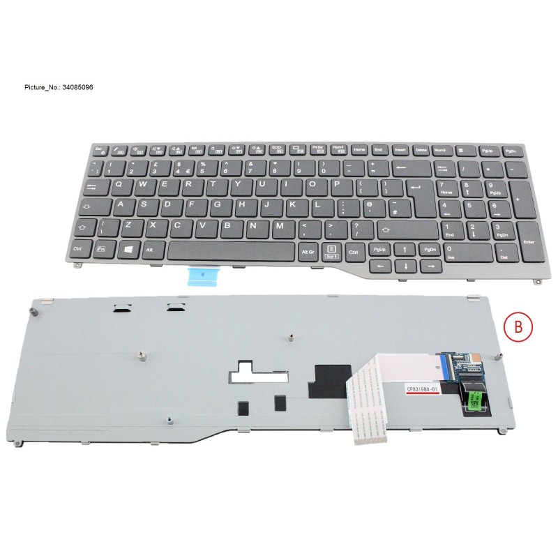 34085096 - KEYBOARD BLACK UK