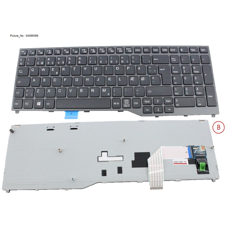 34085099 - KEYBOARD BLACK DENMARK