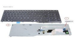 34085119 - KEYBOARD BLACK W/ TS UK