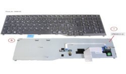 34085125 - KEYBOARD BLACK W/ TS SWISS