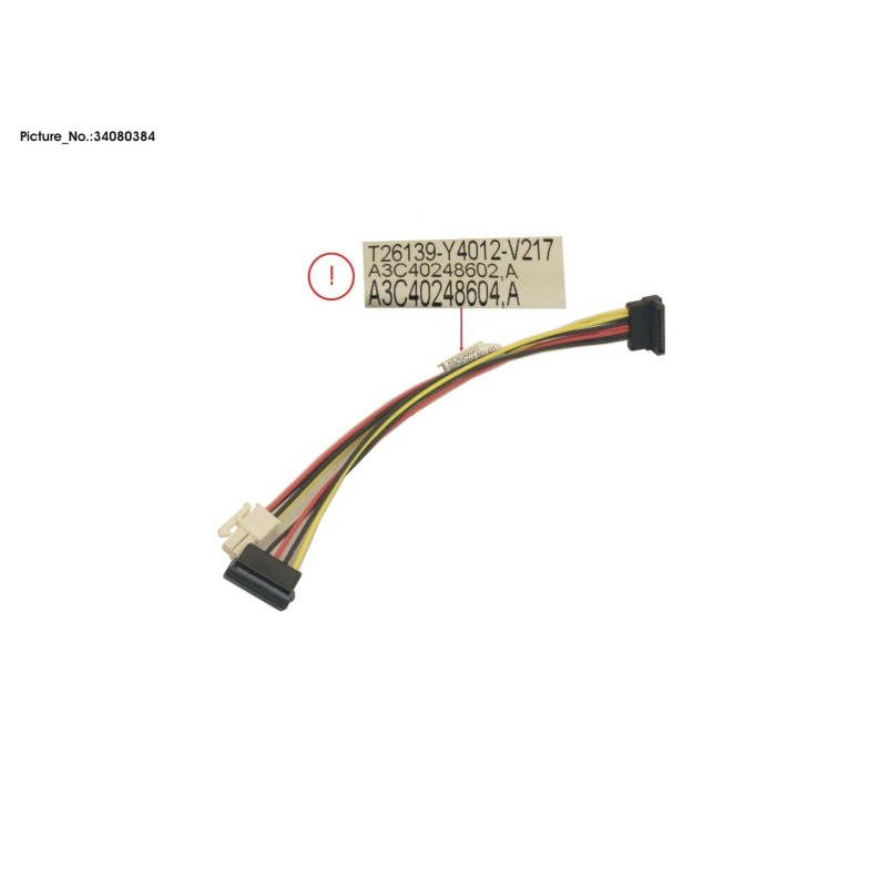 34080384 - CABLE PWR HDD 1+2 E
