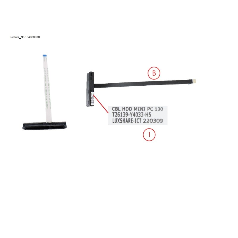 34083060 - CABLE HDD MINI PC 130