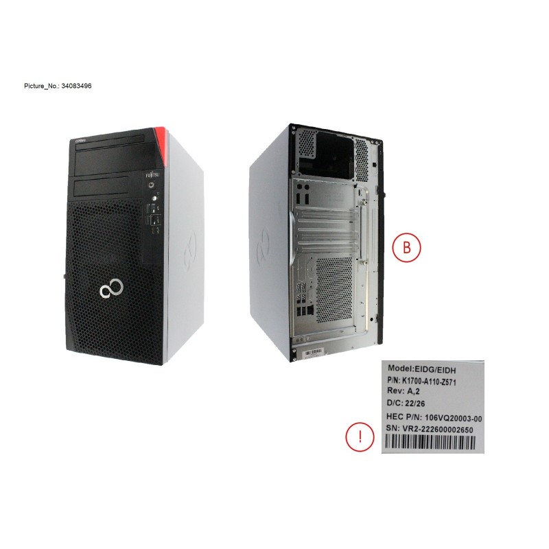 34083496 - CHASSIS KIT VER2 PX011 W/O FANNCABLE