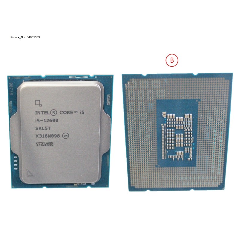 34085309 - CPU INTEL CORE I5-12600 3,3GHZ 65W