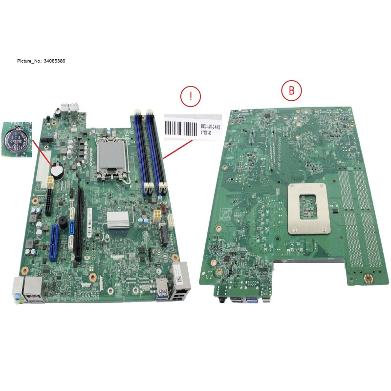 34085386 - MAINBOARD D4023-A101 ADL AND RPL CPUS