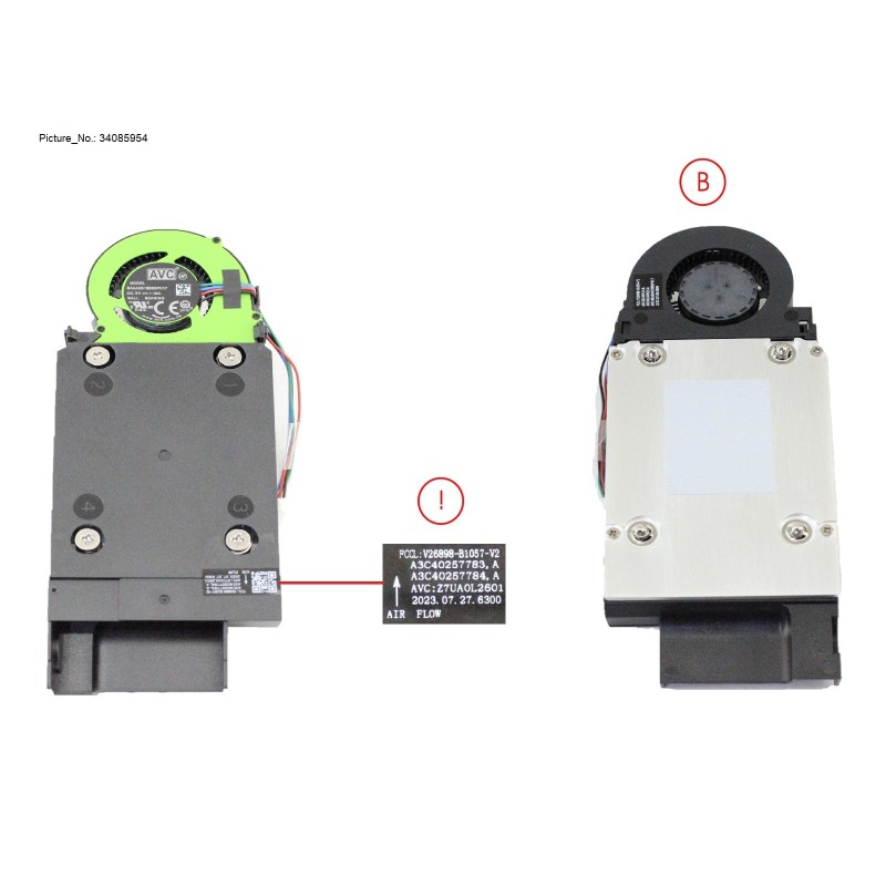 34085954 - HEATPIPE MINI PC 35W ADL