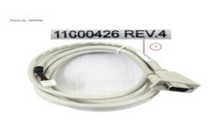 34087930 - CBL ASSY, F53 RS232, D9 FEMALE 2M