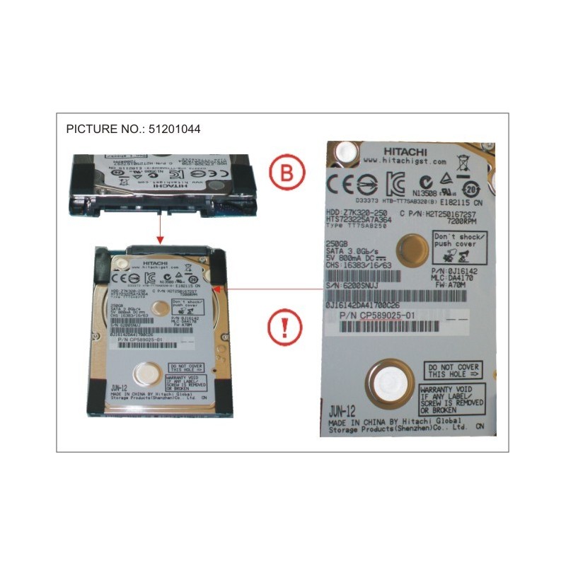 38020341 - HDD 250GB SATA2-5 7,2K