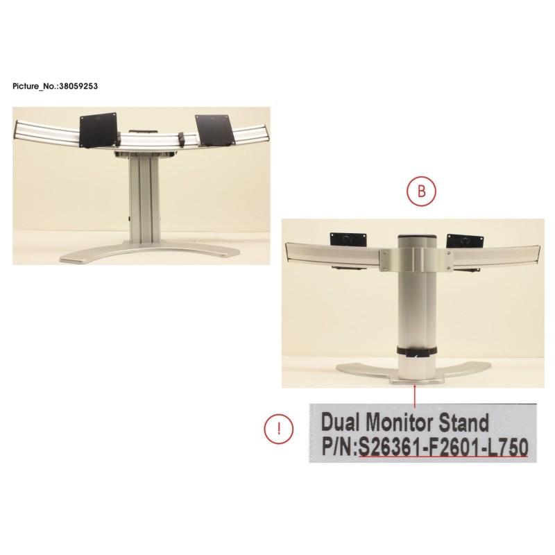 38059253 - DUAL MONITOR STAND