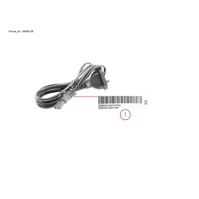 38066159 - CABLE POWER IND 2P 1,8M