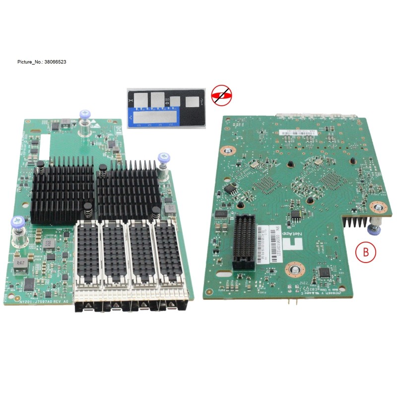 38066523 - MEZZANINE,4X25GBE W/ IO PLATE