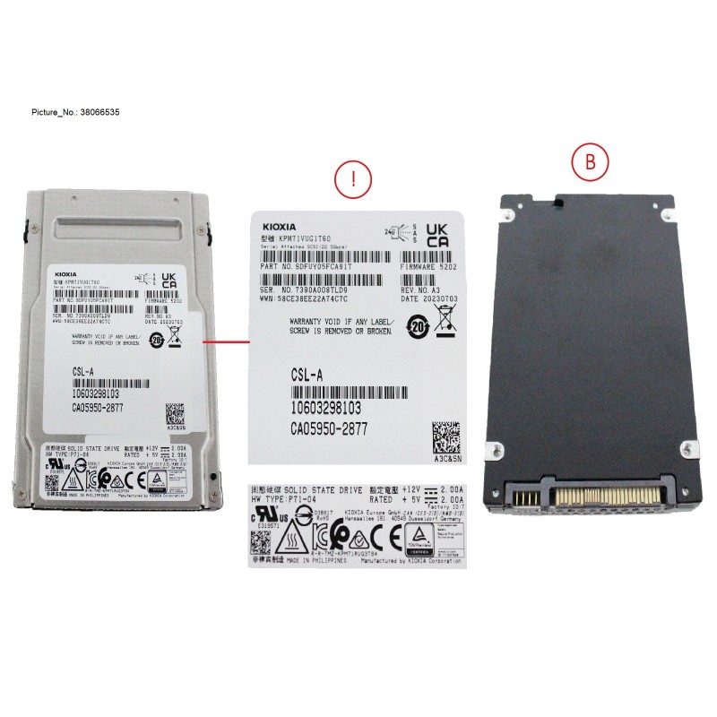 38066535 - SSD SAS 24G MU 1.6TB