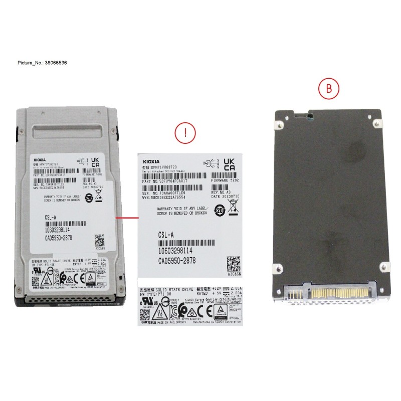 38066536 - SSD SAS 24G MU 3.2TB