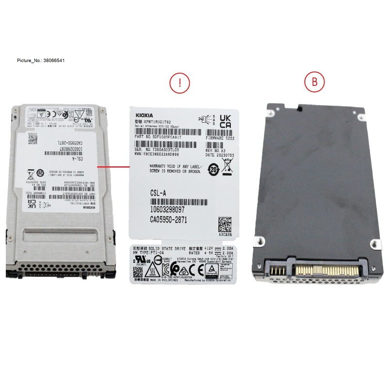 38066541 - SSD SAS 24G RI 1.92TB