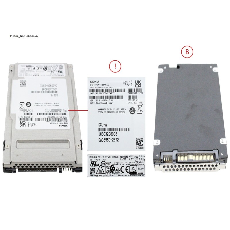 38066542 - SSD SAS 24G RI 3.84TB