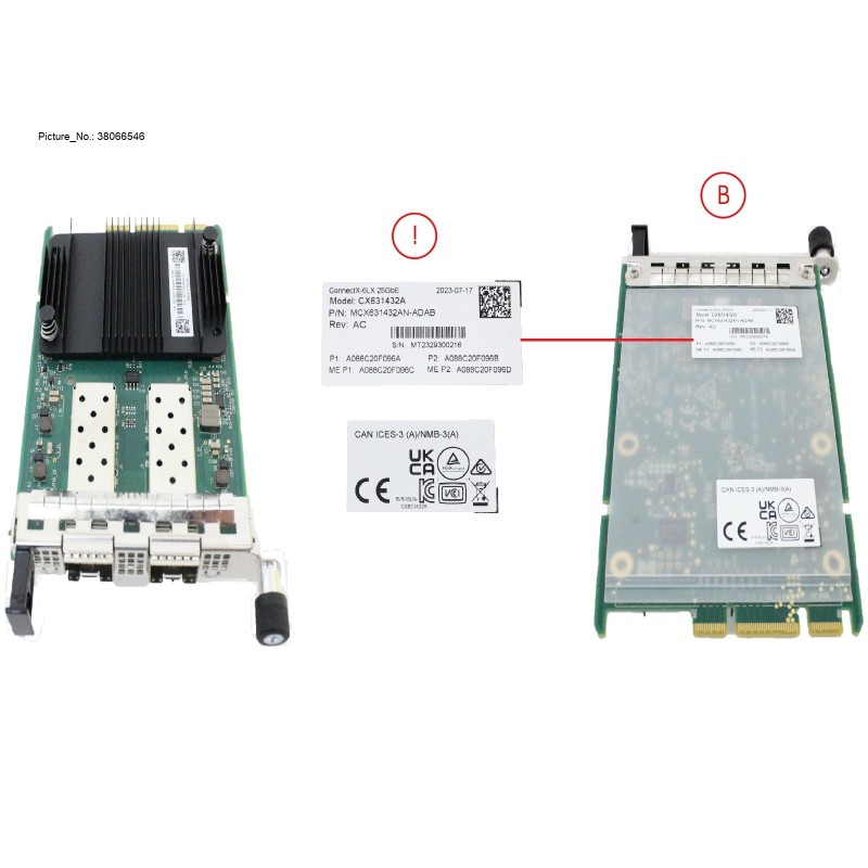 38066546 - PLAN EP MCX6-LX 25GB 2P SFP28 OCPV3