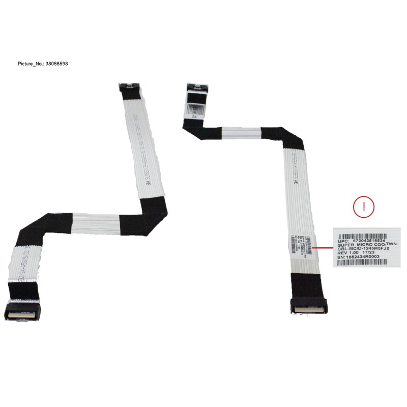 38066598 - CABLE MCIO (MB-HD BP) 45CM