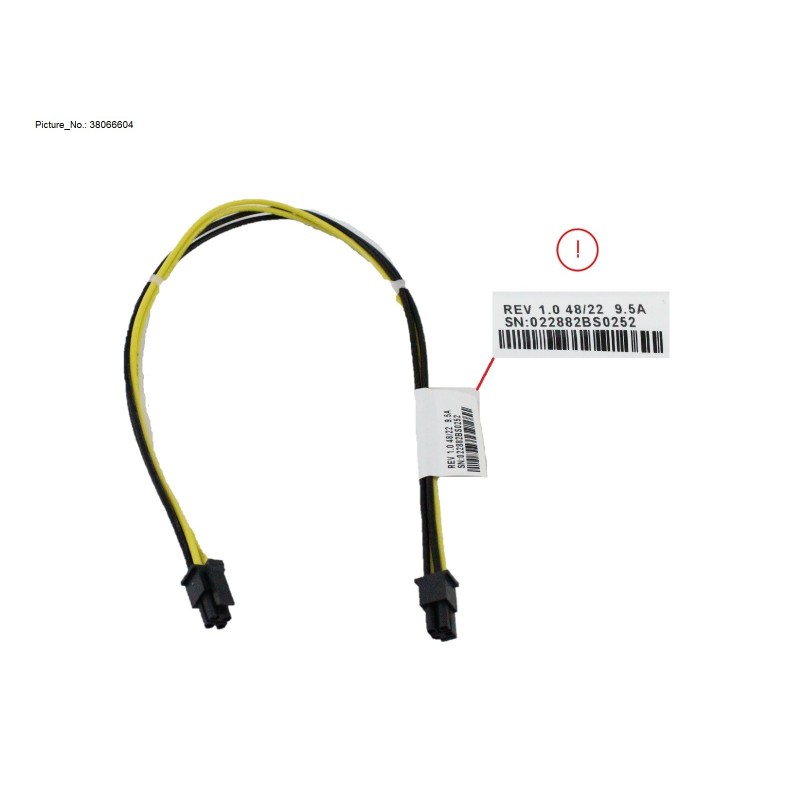 38066604 - CABLE PWR (MB-RISER) 30CM