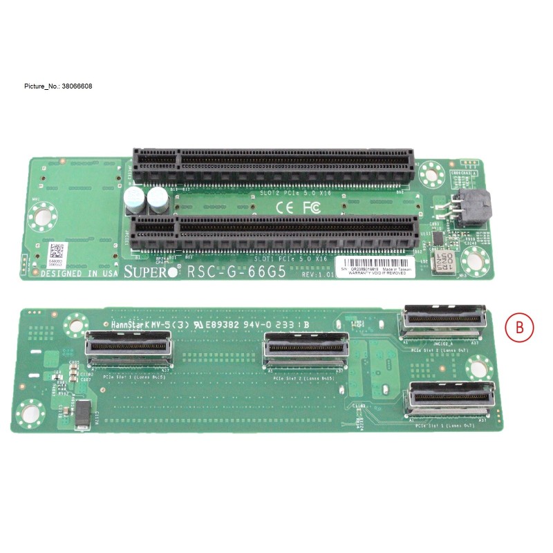 38066608 - L RISER CARD