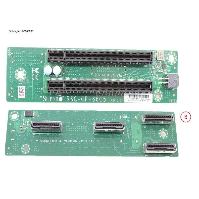 38066609 - R RISER CARD