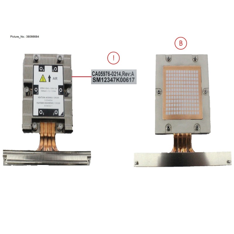 38066684 - EVAC CPU HEATSINK (AL)