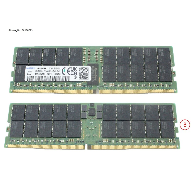 38066723 - 256GB (1X256GB) 8RX4 DDR5-4800 R 3DS ECC