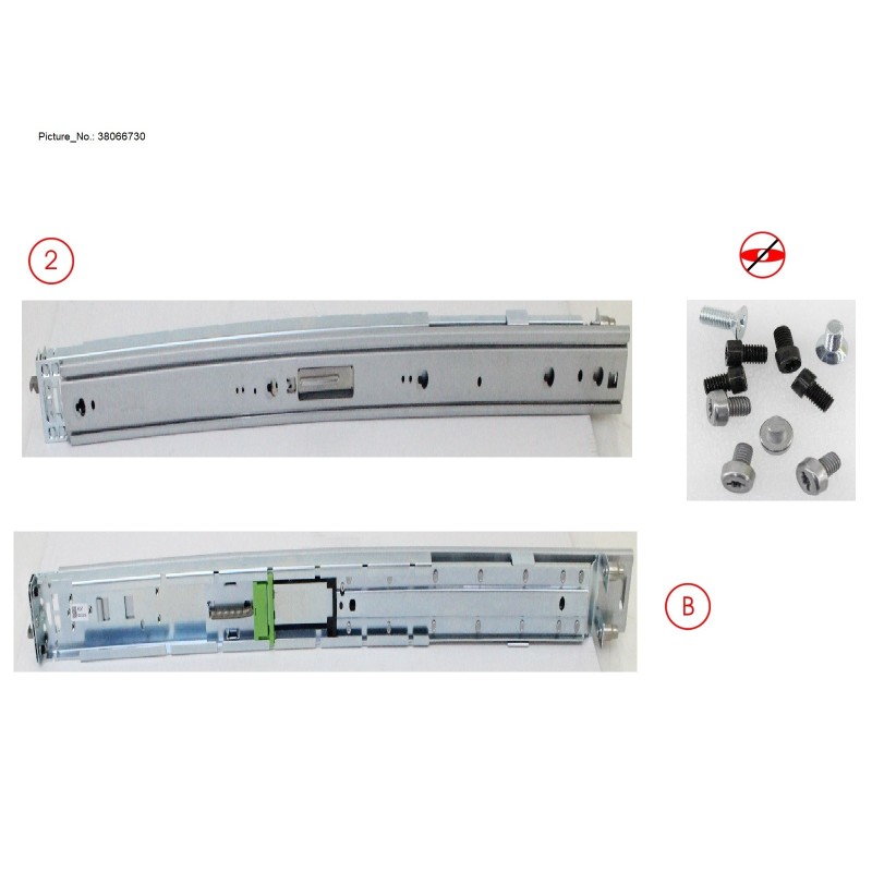 38066730 - RACK MOUNT KIT, SLIDE-IN RAIL