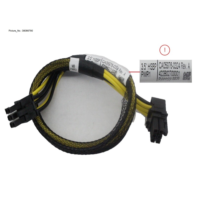 38066790 - POWER CABLE, MB TO 3.5X4 FHSBP