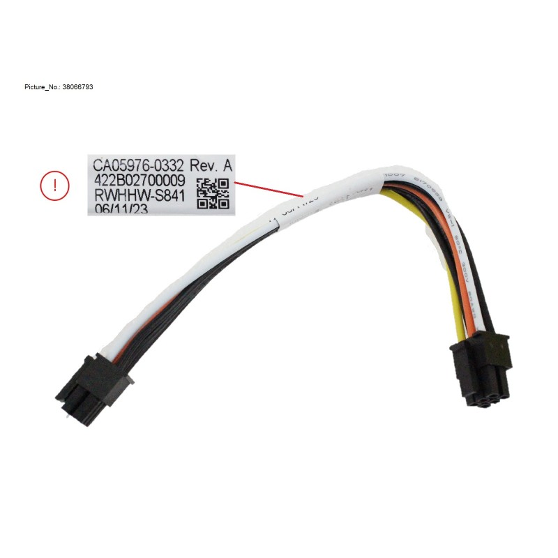 38066793 - POWER CABLE, MB TO RAID RISER