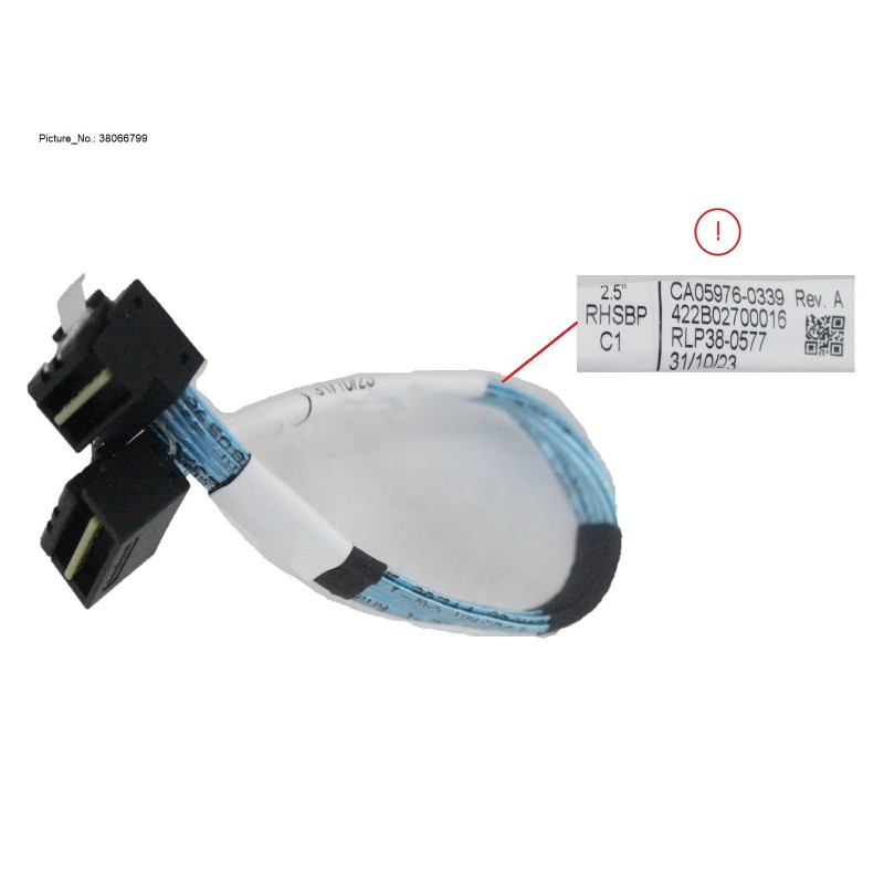 38066799 - SLIMLINE SAS CABLE, SAS EXP TO 2.5 RHSBP