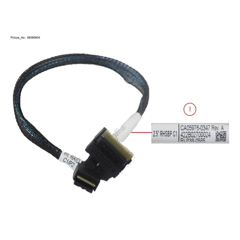 38066804 - SLIMLINE SAS CABLE, INT RAID TO 2.5 RHSB