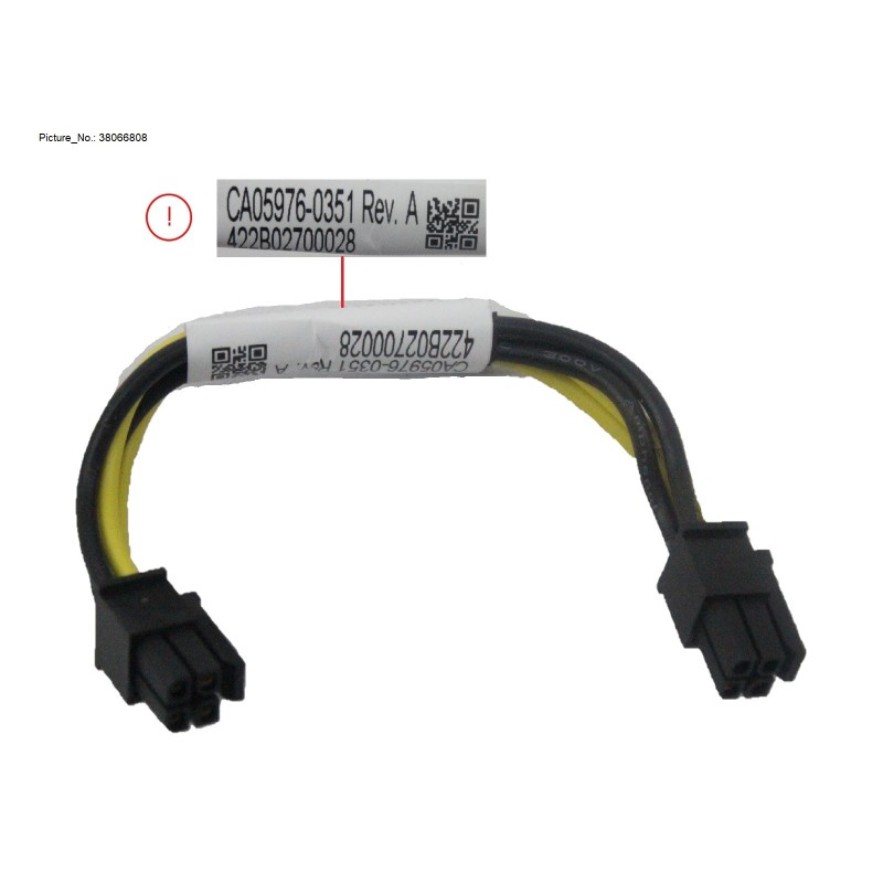 38066808 - POWER CABLE, MB TO 2.5 RHSBP
