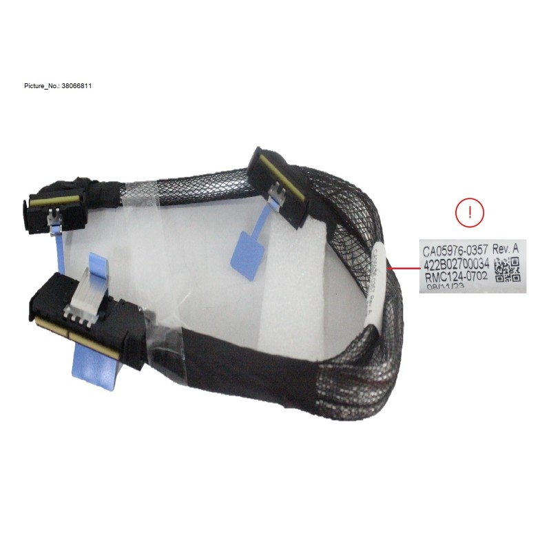 38066811 - MCIO CABLE, MB TO 2.5X10 FHSBP, 1 TO 2