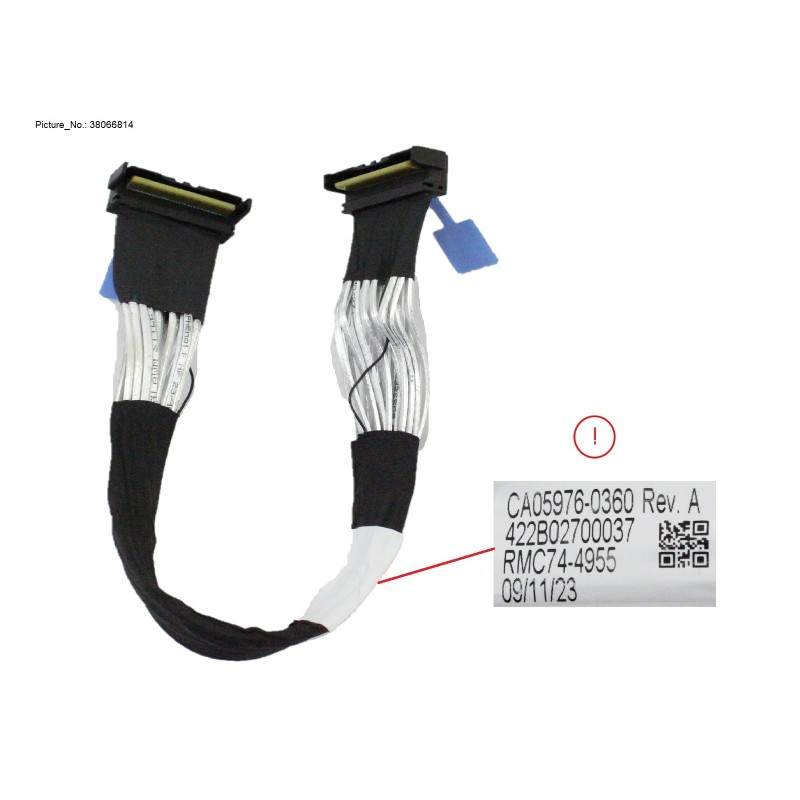 38066814 - MCIO CABLE, MB TO 2.5X10 FHSBP P5, 1 TO