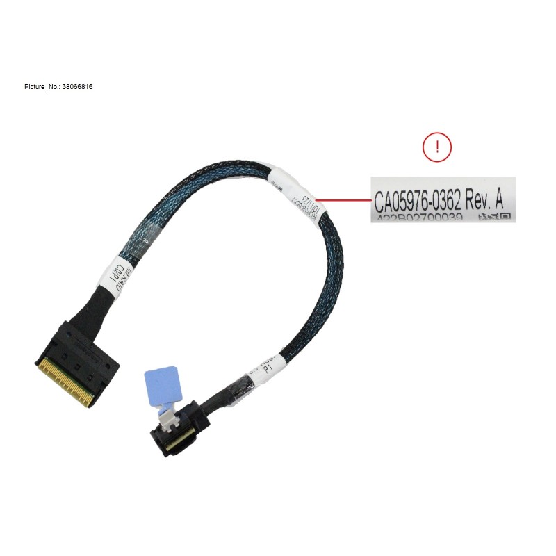 38066816 - SLIMSAS CABLE, INT RAID TO 3.5X4 FHSBP,