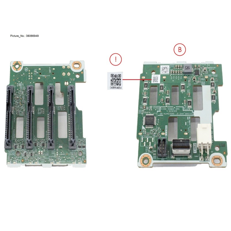 38066949 - TX1320M6 4X2.5" SAS/ SATA HDD BP