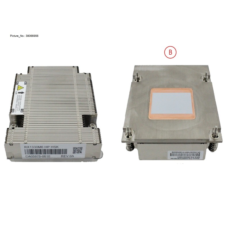 38066956 - RX1330M6 CPU_FANSINK STANDARD FOR 80W