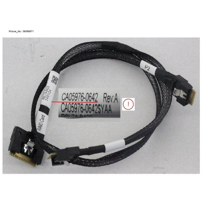 38066971 - RAID CARD TO 3.5 HDD BP, 1 TO 2