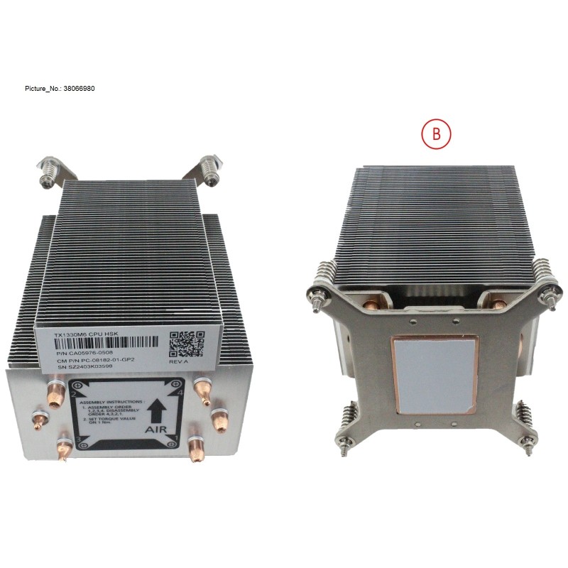 38066980 - TX1330M6 CPU HEATSINK